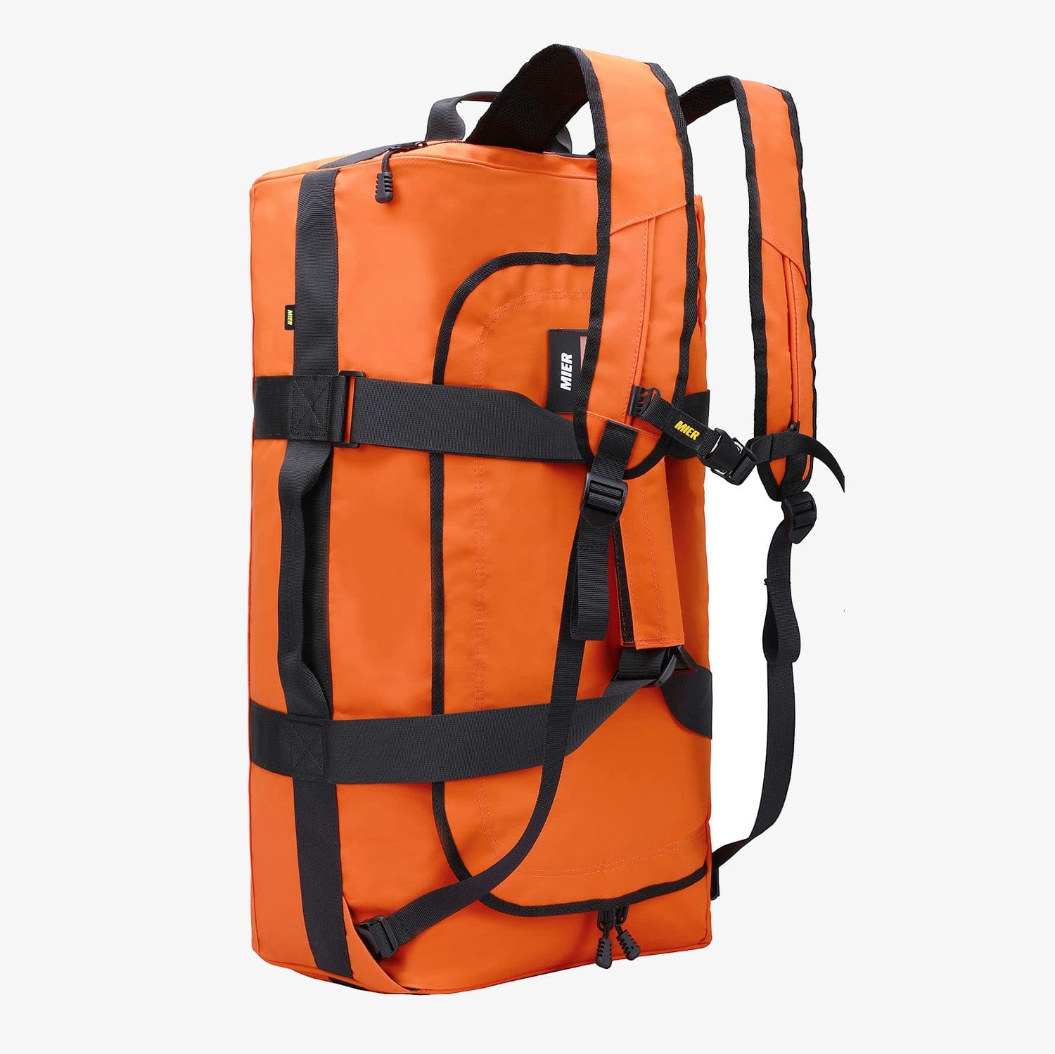 MIER Convertible Backpack Duffel Water Resistant Duffle Bag Backpack Duffel Orange / 40L
